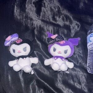 Sanrio MINI Kuromi Stuffed Animals - Black and Purple